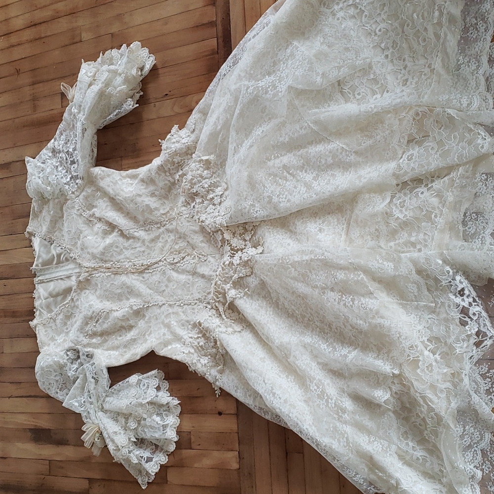 Vintage victorian visions white dress size 18
